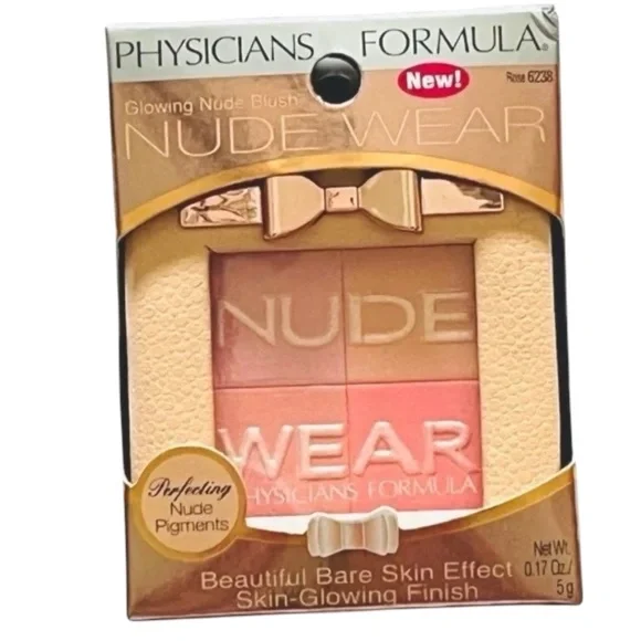 NWT Physicians Formula Nude Wear Glowing Nude Blush - Shade: Rose (6238) - Picture 2 of 5